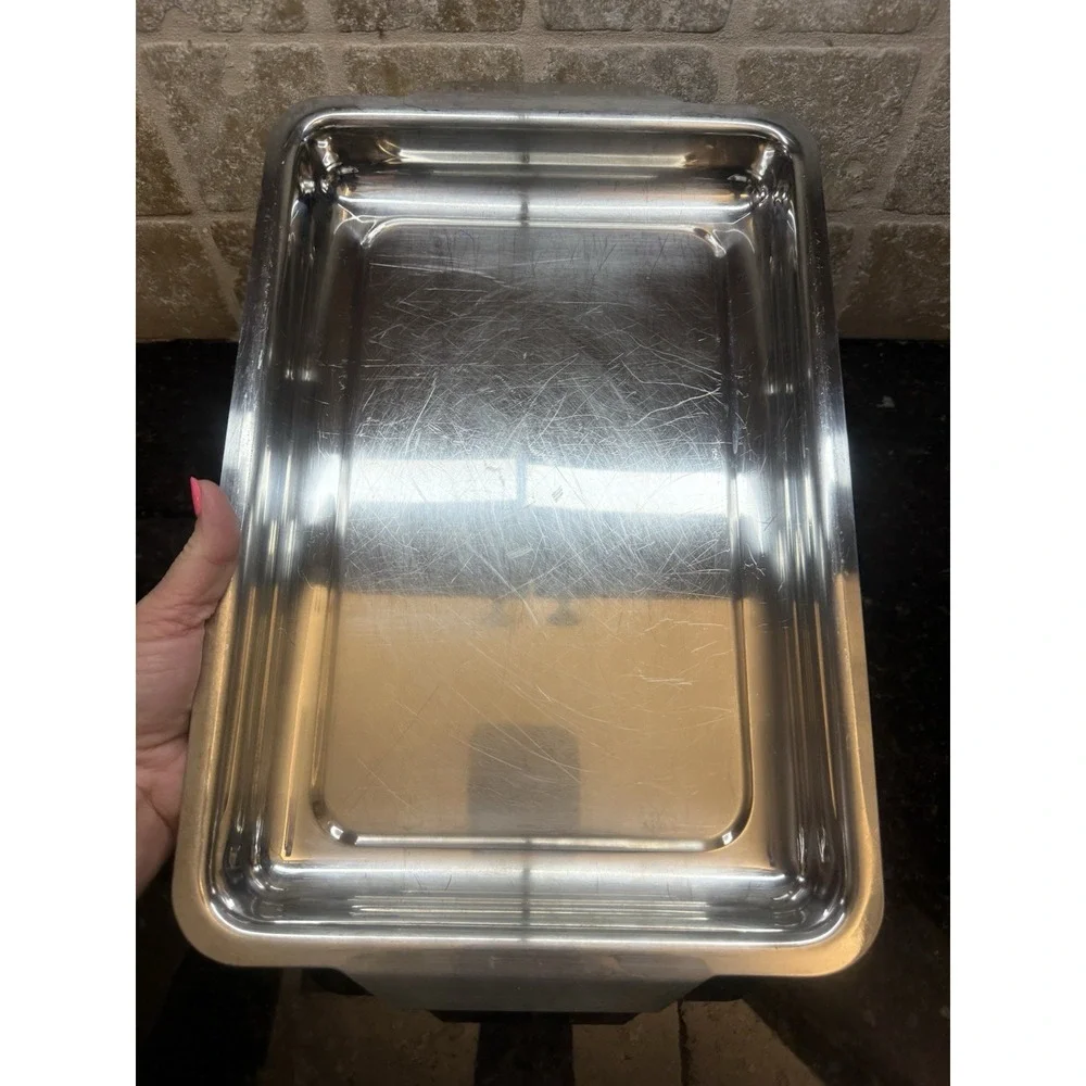 Guy Degrenne 18/10 Stainless Steel Cookware Baking Dish Pan Tray France 9x13x2